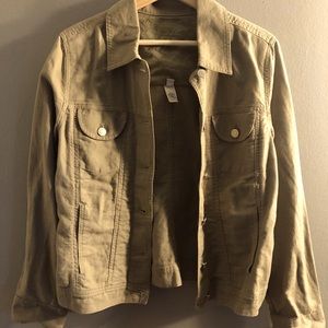 J Jill Green linen jacket